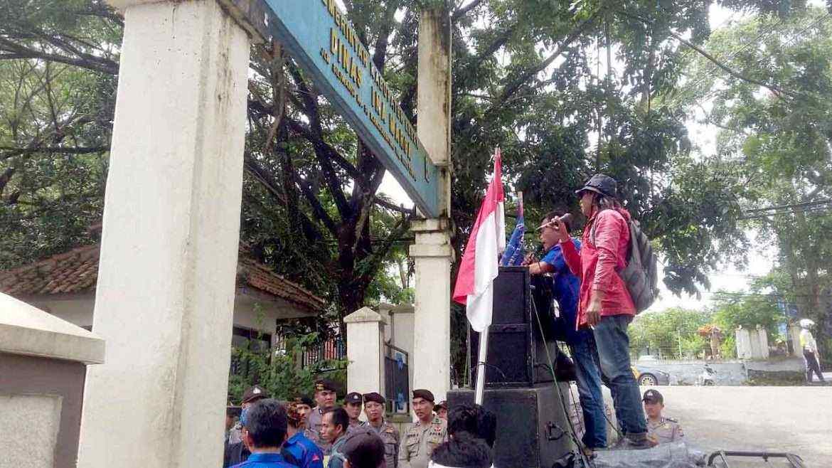 LSM BENTAR Gruduk Dinas PUPR Lebak