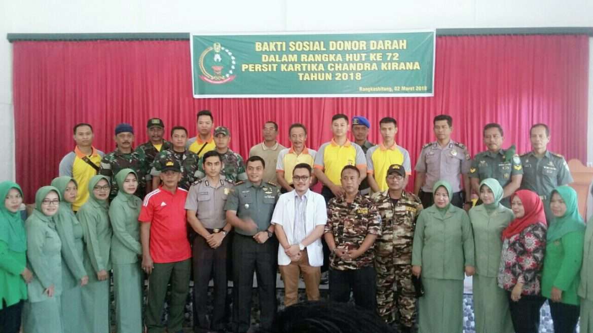 Donor Darah, Sambut HUT PERSIT Kartika Chandra Kirana ke 72