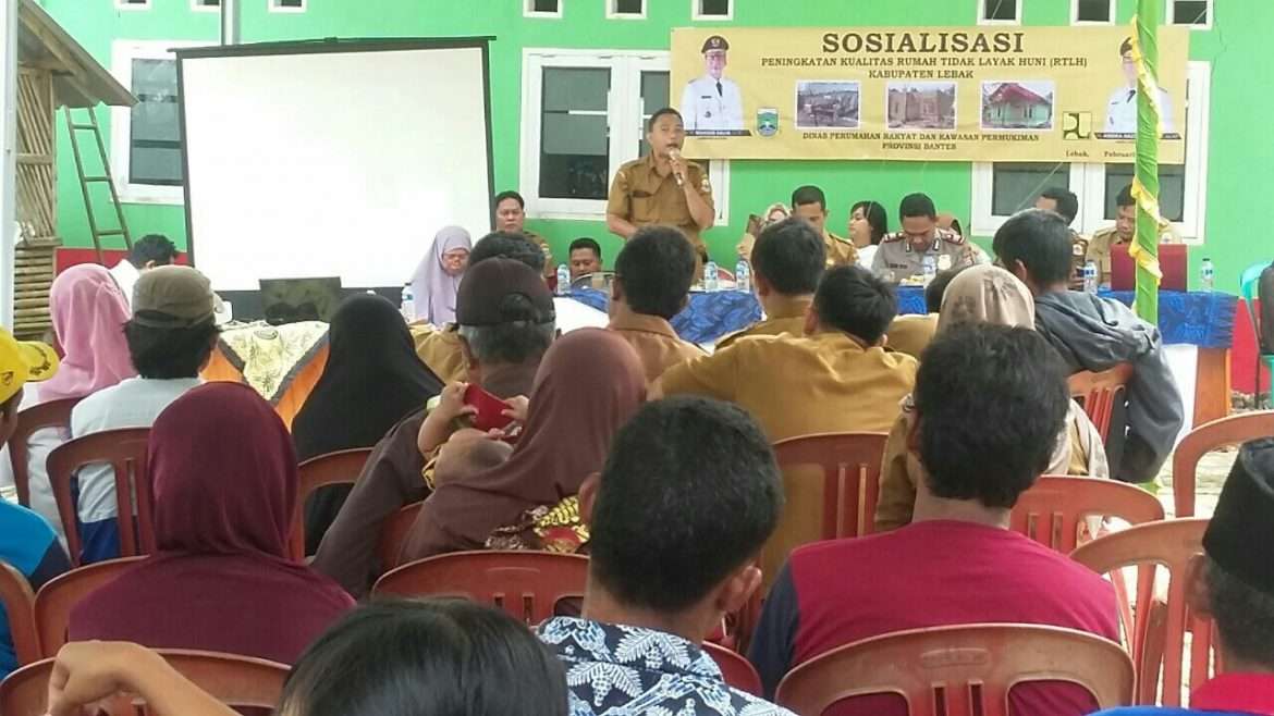 Ratusan Warga dari 3 Kecamatan di Kabupaten Lebak Ikuti Sosialisasi RTLH