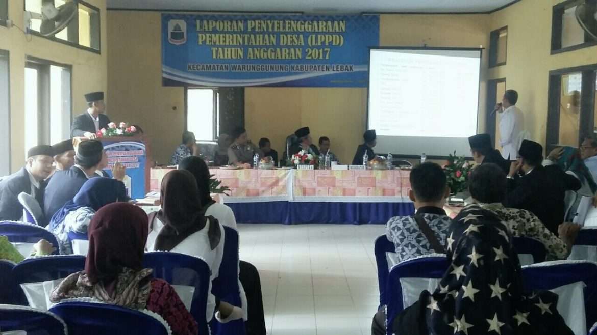 Camat Warung Gunung Pimpin LPPD Tahun 2017