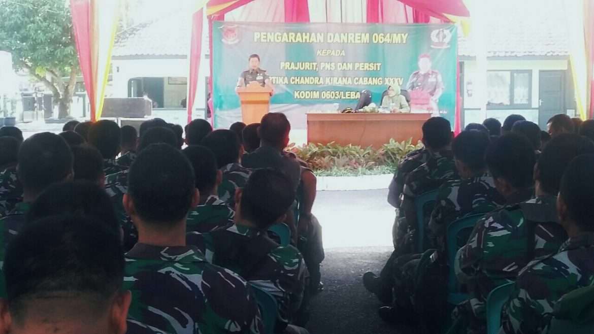 Danrem 064 Maulana Yusuf, Tegaskan Jajaran TNI Jaga Netralitas Pilkada