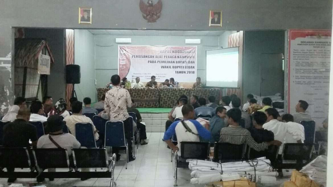 KPU Lebak Bagikan APK kepada PPK dan PPS