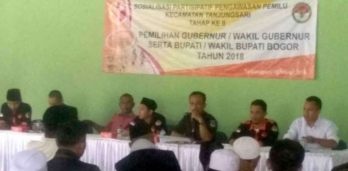 Panwaslu Kecamatan Tanjungsari Gelar Sosialisasi Pengawasan Partisipatif