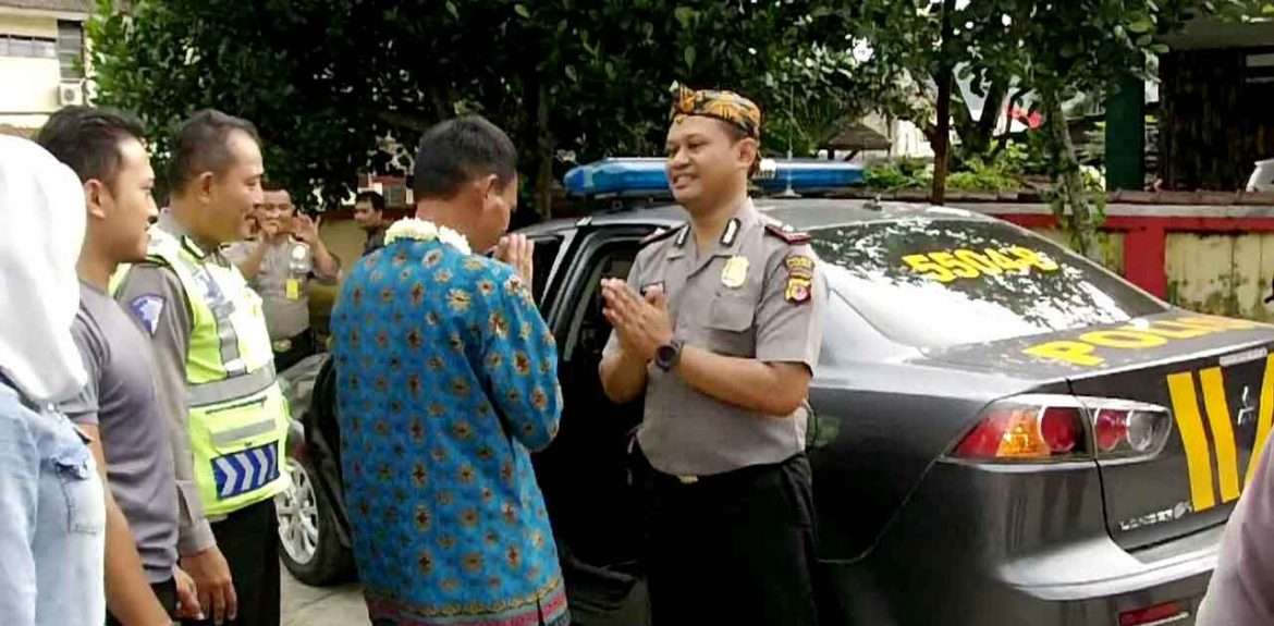 Polsek Cibadak Gelar Purna Bhakti Pelepasan Anggotanya