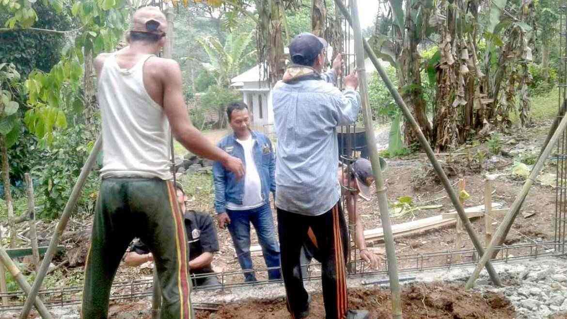 Dana Desa Tahap Pertama, Pemdes Sukarame Bangun Posyandu