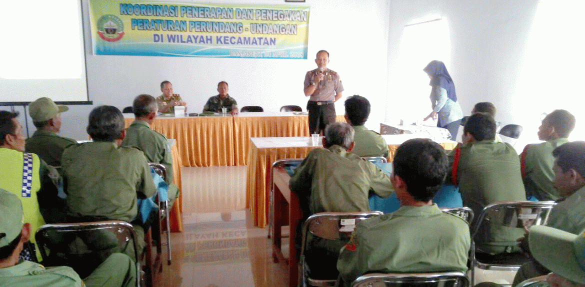 Puluhan Linmas Banjarejo Ikuti Pembinaan dan Penyuluhan Kamtibmas