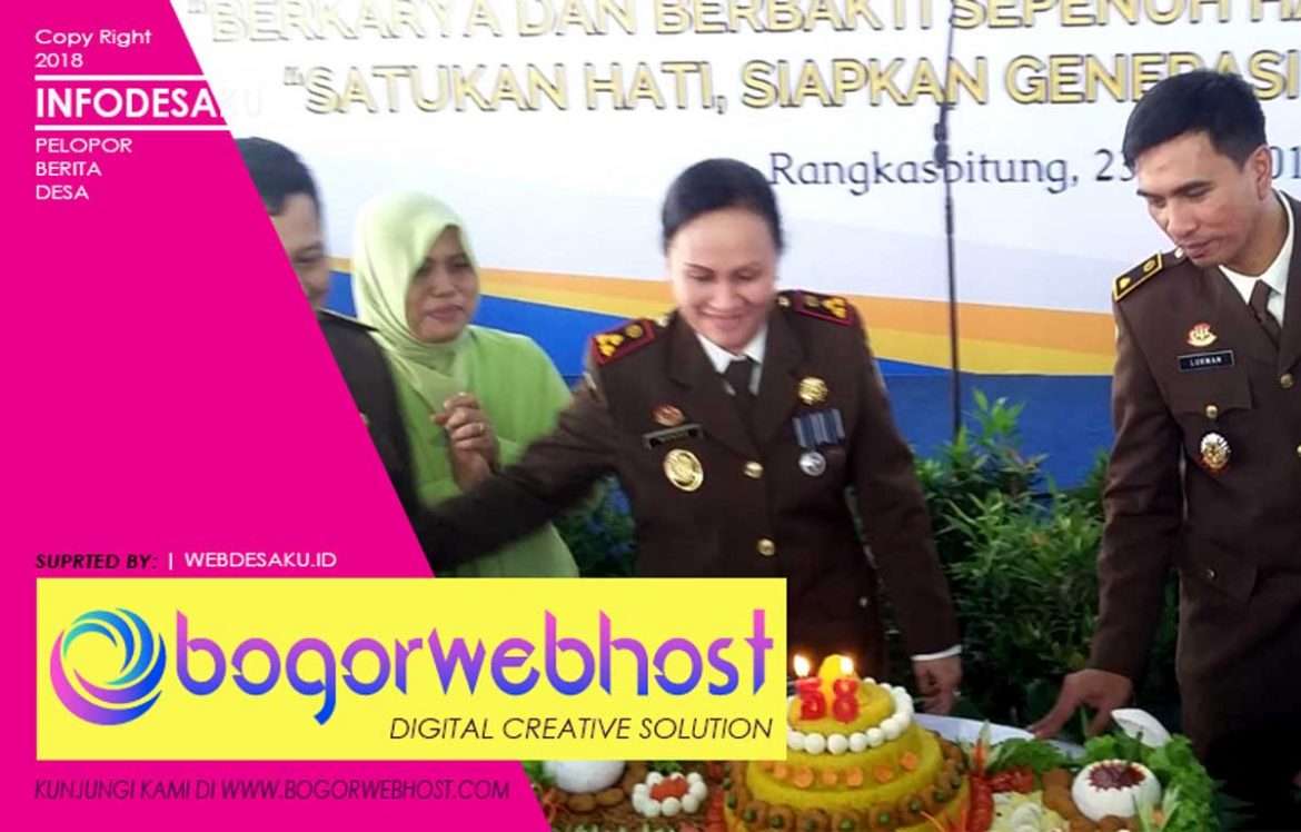 Hari Bhakti Adhiyaksa ke 58 di Kejaksaan Negri Lebak Berlangsung Meriah