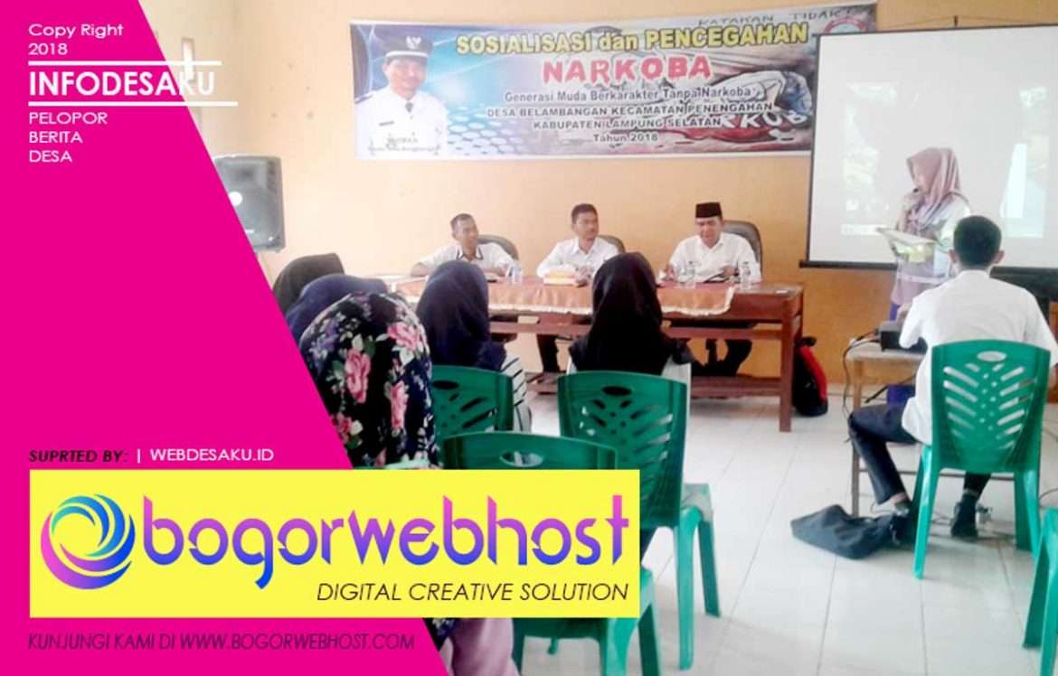 Kades Belambangan Himbau Warga Perangi Narkoba
