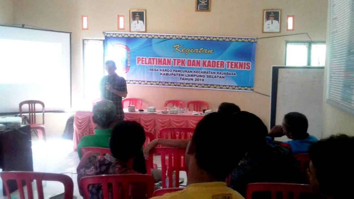 Pemdes Hargo Pancuran Gelar Pelatihan PTPKD dan TPK