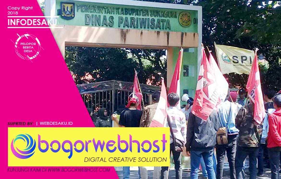 Puluhan Mahasiswa GMNI Cabang Sukabumi Gruduk Dinas Pariwisata