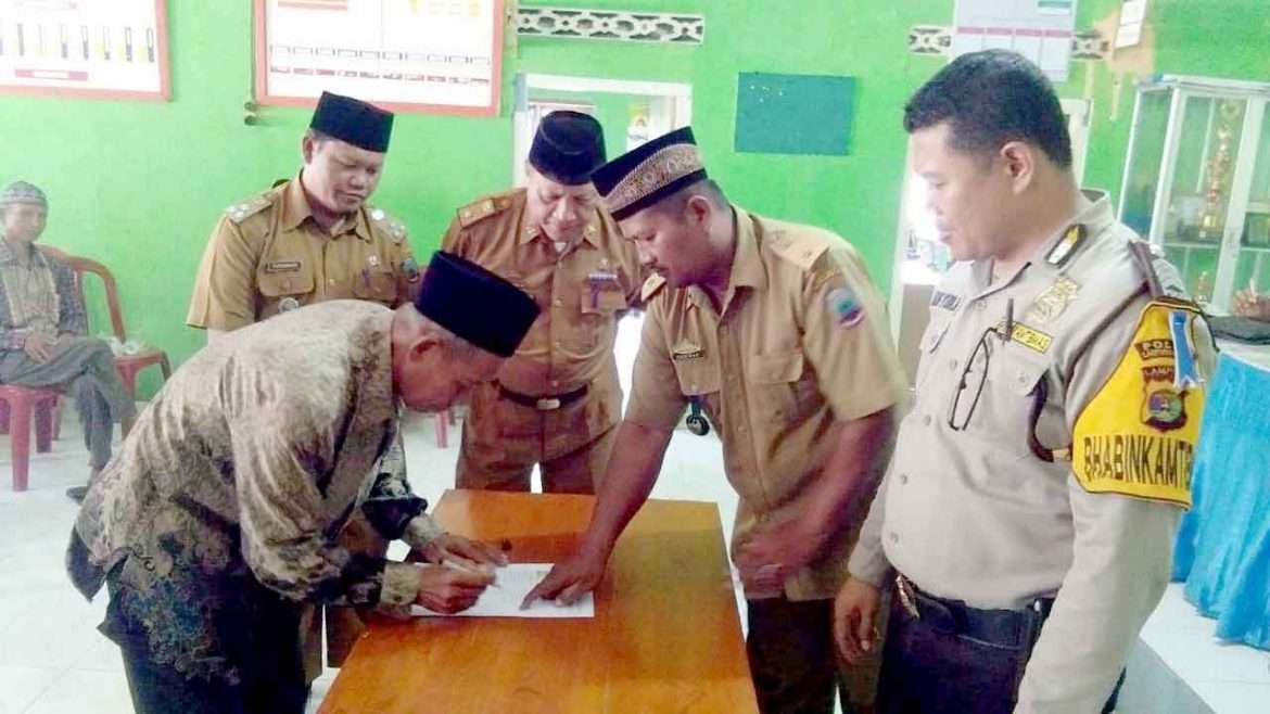 Saling Memaafkan Akhirnya dua Desa di Lampung Selatan Gelar Rembuk Pekon