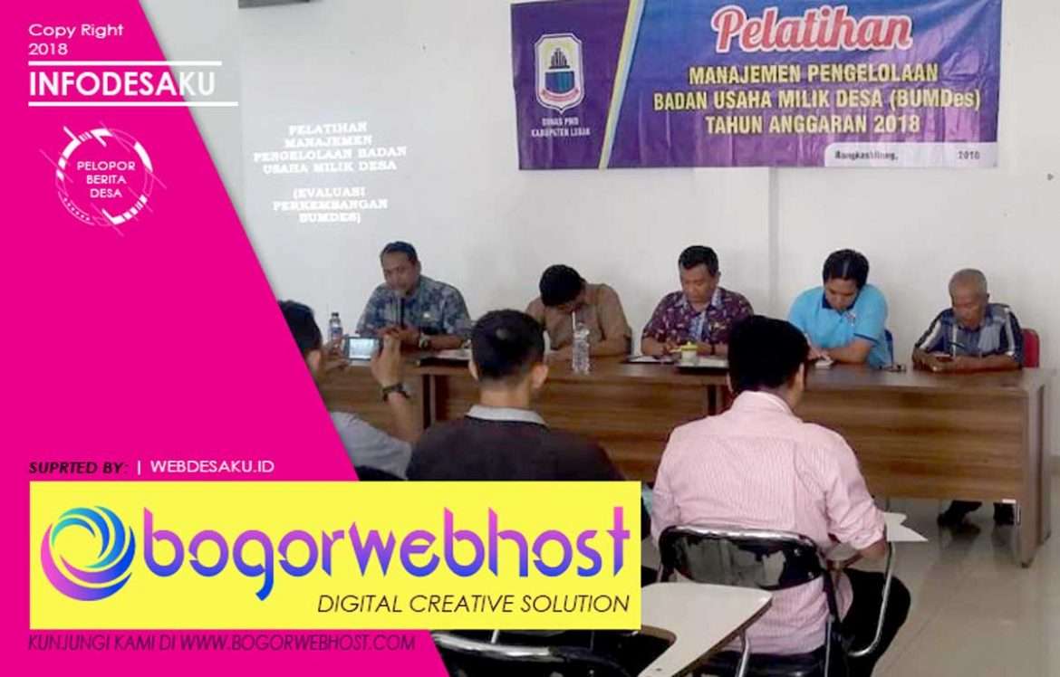 60 Direktur BUMDes Dapat Pelatihan dan Pendampingan dari DPMD dan Kejaksaan Lebak