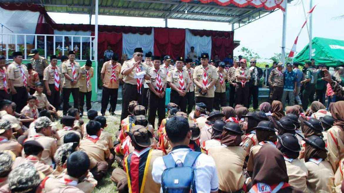 Hari pramuka ke 57 Kecamatan Bojonggenteng di penuhi inovasi dan inprovisasi