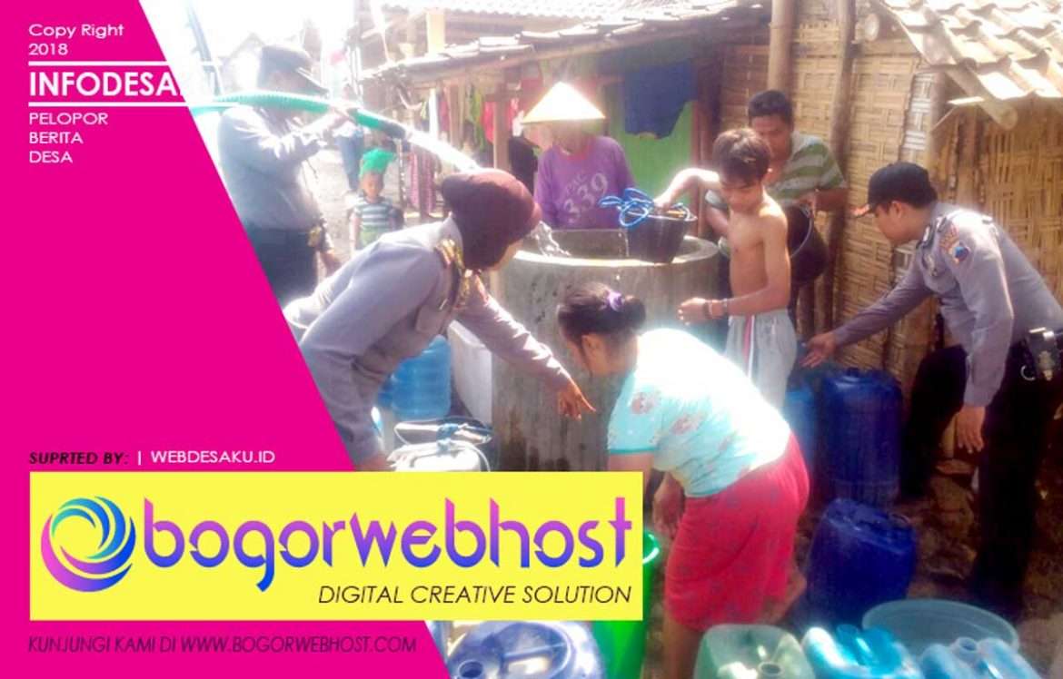 , Anggota Polsek Blora Urunan Sumbang Air Bersih Bagi Masyarakat
