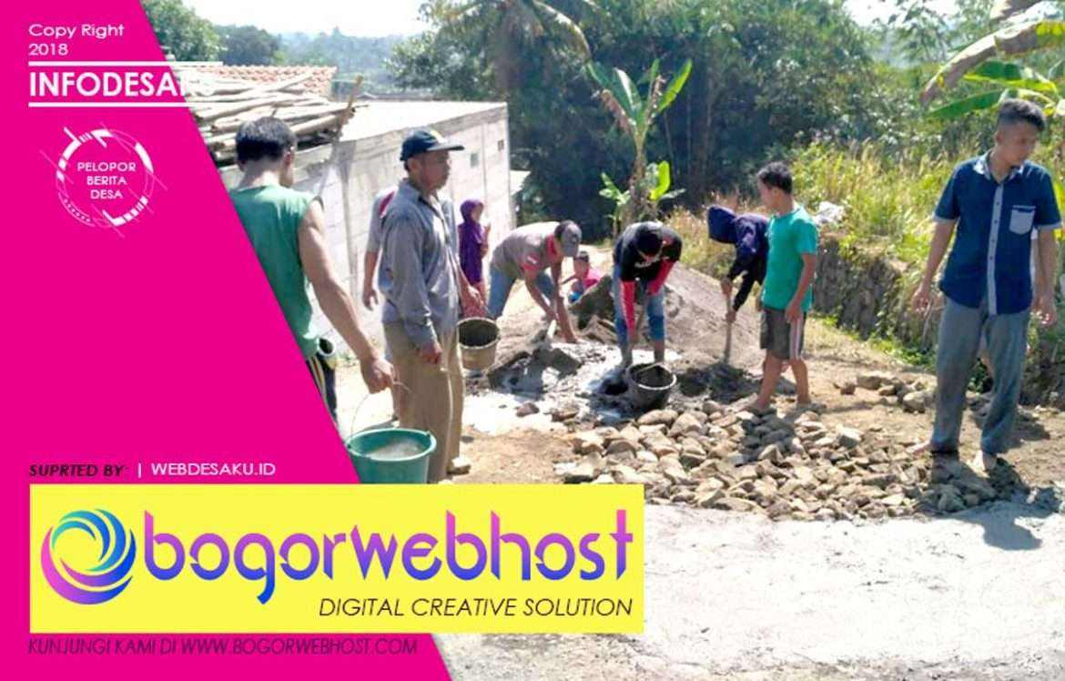 Pemuda Kampung Legoksirna Bangun Jalan Secara Swadaya