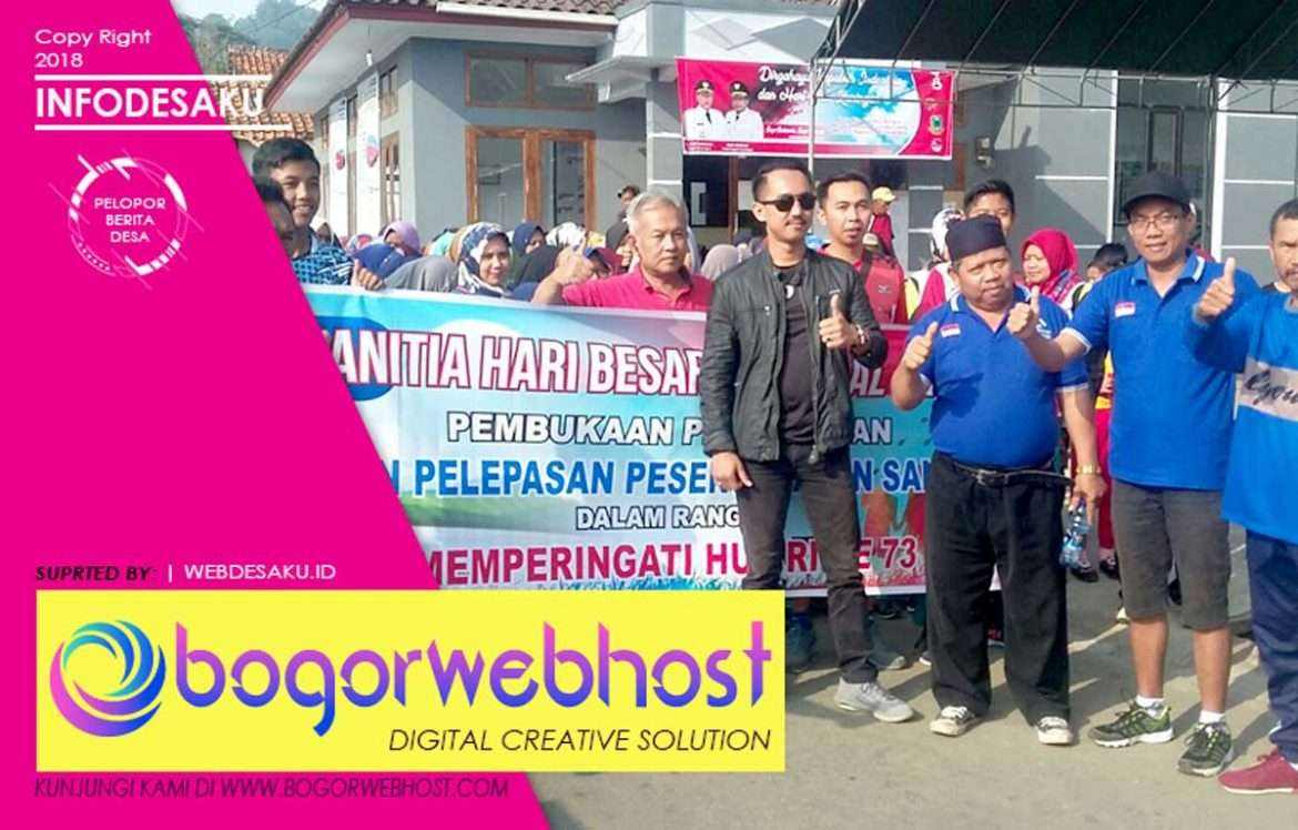 Peringati Hari Kemerdekaan RI Desa Nangka Adakan Gerak Jalan Santai
