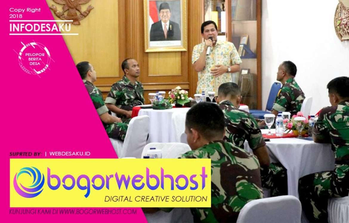 Pusdikter Sambangi Pemkab Sukabumi