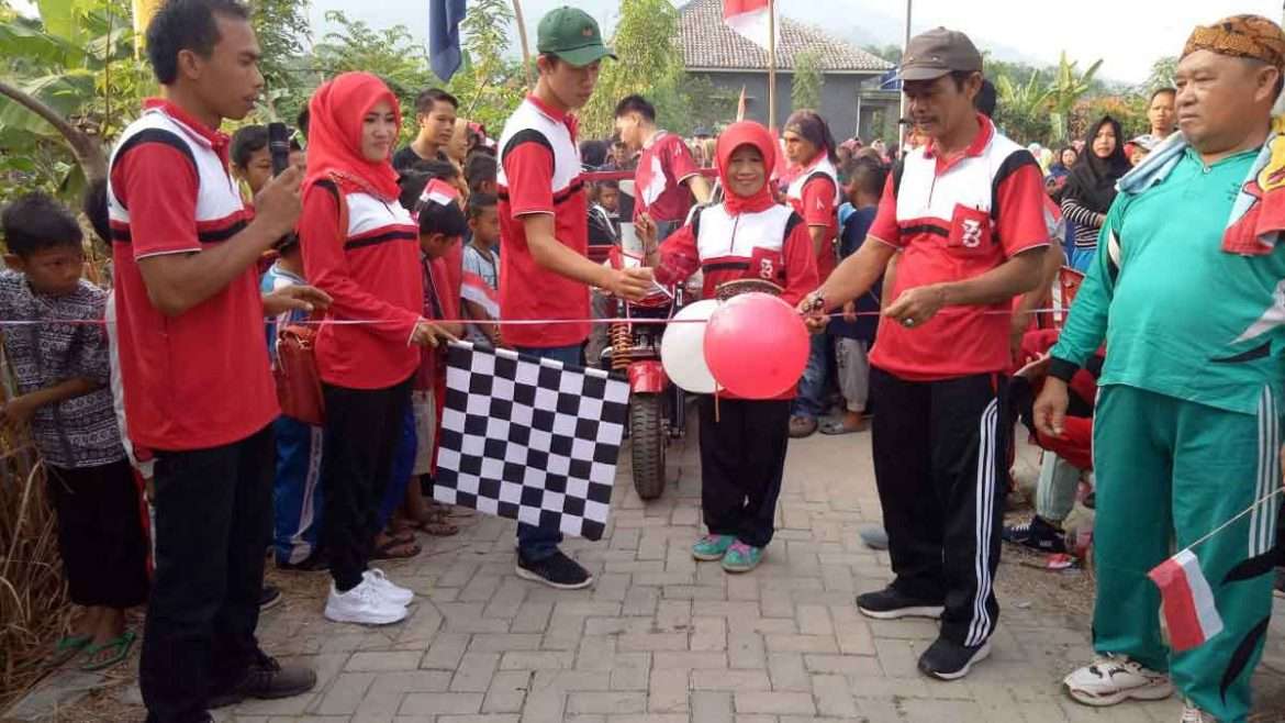Sambut HUT RI Ke 73  Warga Desa Pematang Ikuti Jalan Santai