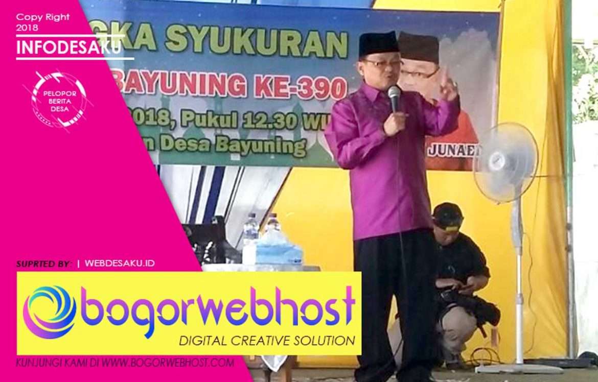 Tabligh Akbar K.H Jujun Junaedi Peringati Hari Jadi Desa Bayuning