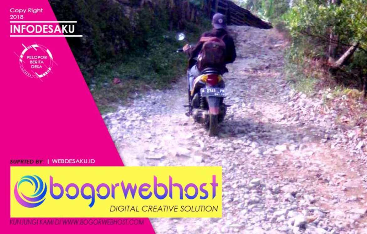 Jalan Penghubung Dua Desa di Cilograng Rusak Parah
