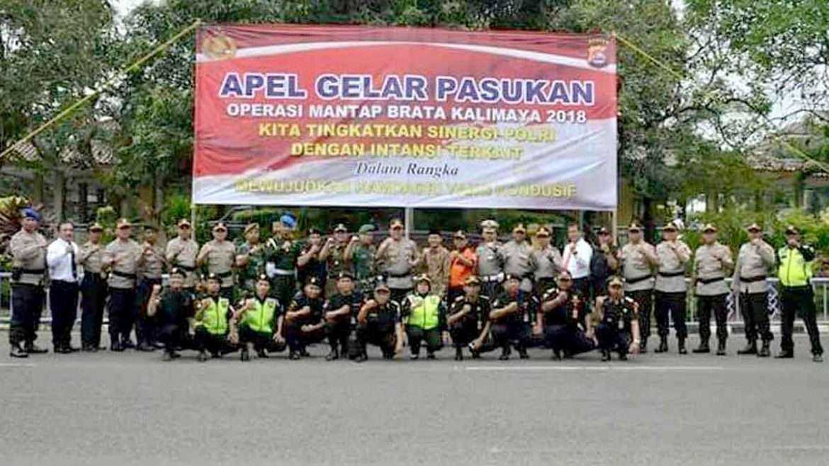 Kapolresta Tangerang Pimpin Langsung Apel Operasi Mantap Brata Kalimaya 2018