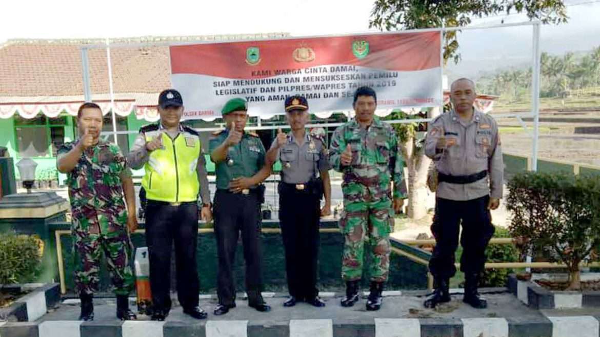 Koramil 1502 Kadugede Bersama Polsek Darma Siap Sukseskan Pilpres dan Pilleg 2019