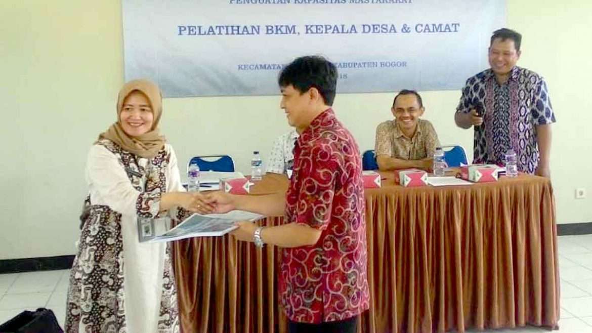 Pelatihan Penguatan Kapasitas Masyarakat Program “KOTAKU” Se-Kecamatan Sukaraja