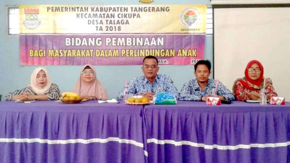 Sosialisasi Pembinaan Perlindungan Anak dan KDRT Bagi Masyarakat Desa Talaga