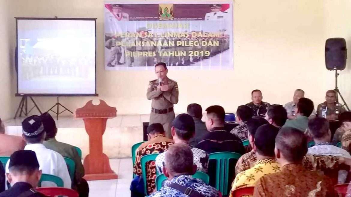 Diseminasi Peran Satlinmas dalam Pelaksanaan Pileg dan Pilpes 2019 di Wilayah 3