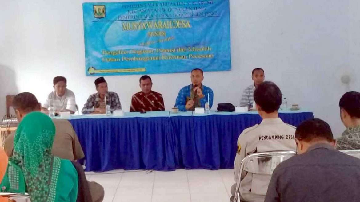 Gali Program Usulan dan Persoalan, Pemdes Bojonggenteng Gelar Musdes