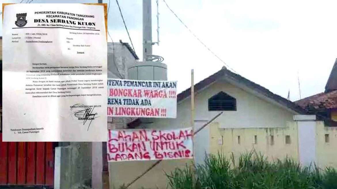 Terkait Penolakan Warga Terhadap Berdirinya Tower Milik PT. Bali Tower, Ini Kata Kades Serdang Kulon dan Camat Panongan