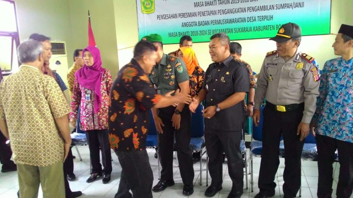 Sembilan Anggota BPD Desa Cijujung Resmi Dilantik