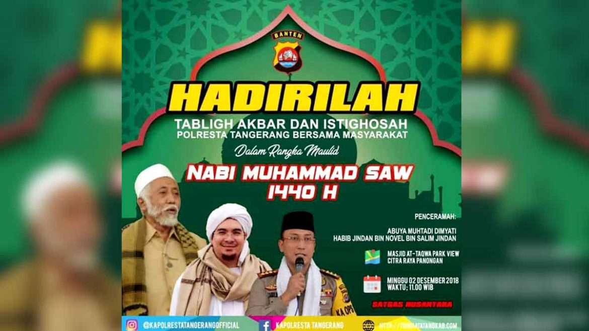 Polres Kota Tangerang Gelar Istighosah dan Tablig Akbar
