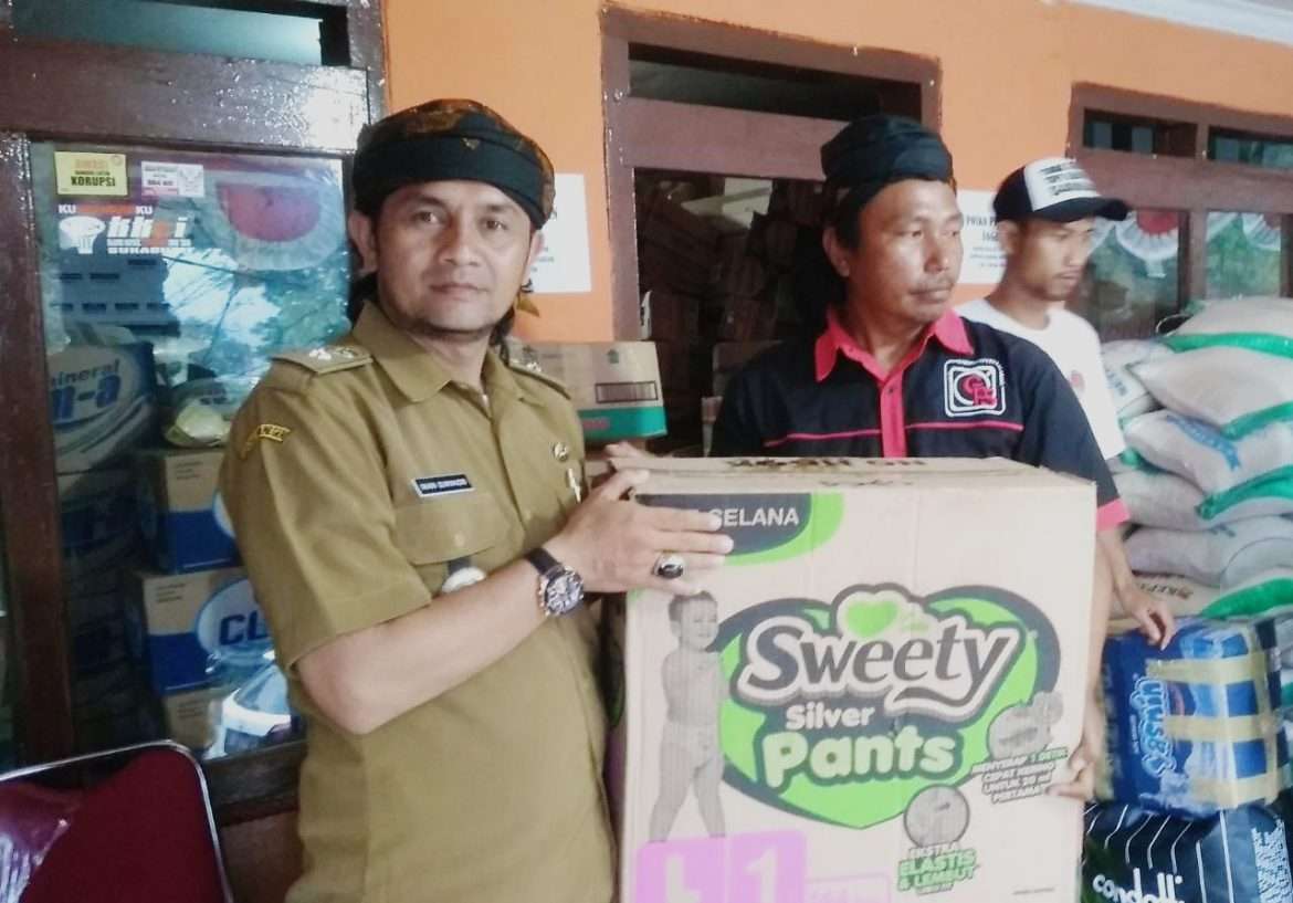 GPS, FPII, RBS Dan Peucang Salurkan Bantuan Korban Longsor Sirnaresmi