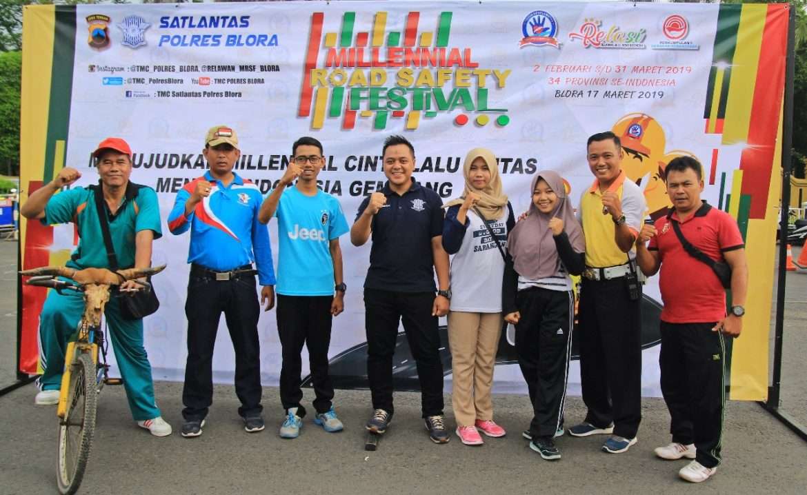 Satlantas Polres Blora Gelar Sosialisasi Millenial Road Safety Festival