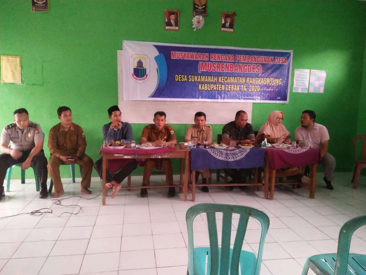 Musrembangdes Desa Sukamanah Hasilkan Usulan Perbaikan Infratuktur Jalan