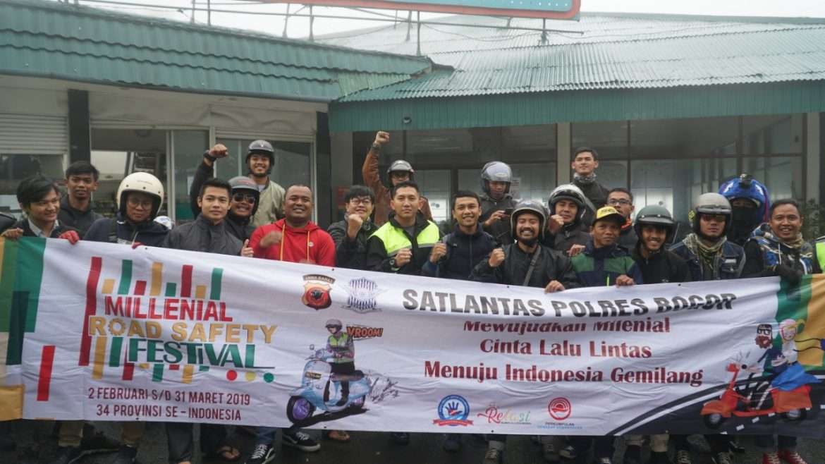 Sat Lantas Polres Bogor Gelar Millenial Safety Festival
