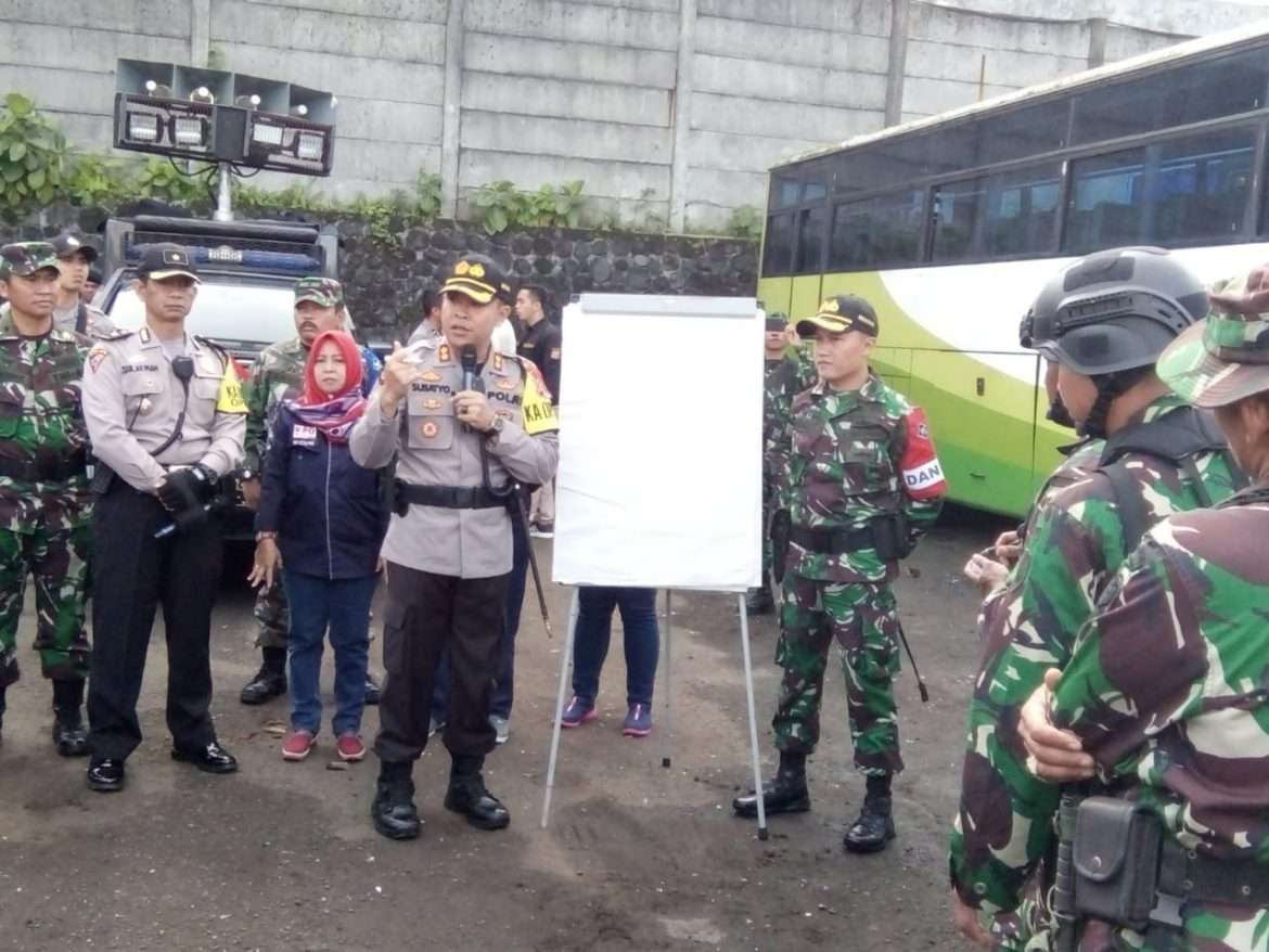 Kodim 0607/Kota Sukabumi Gelar Latihan Gabungan Pengamanan Pemilu