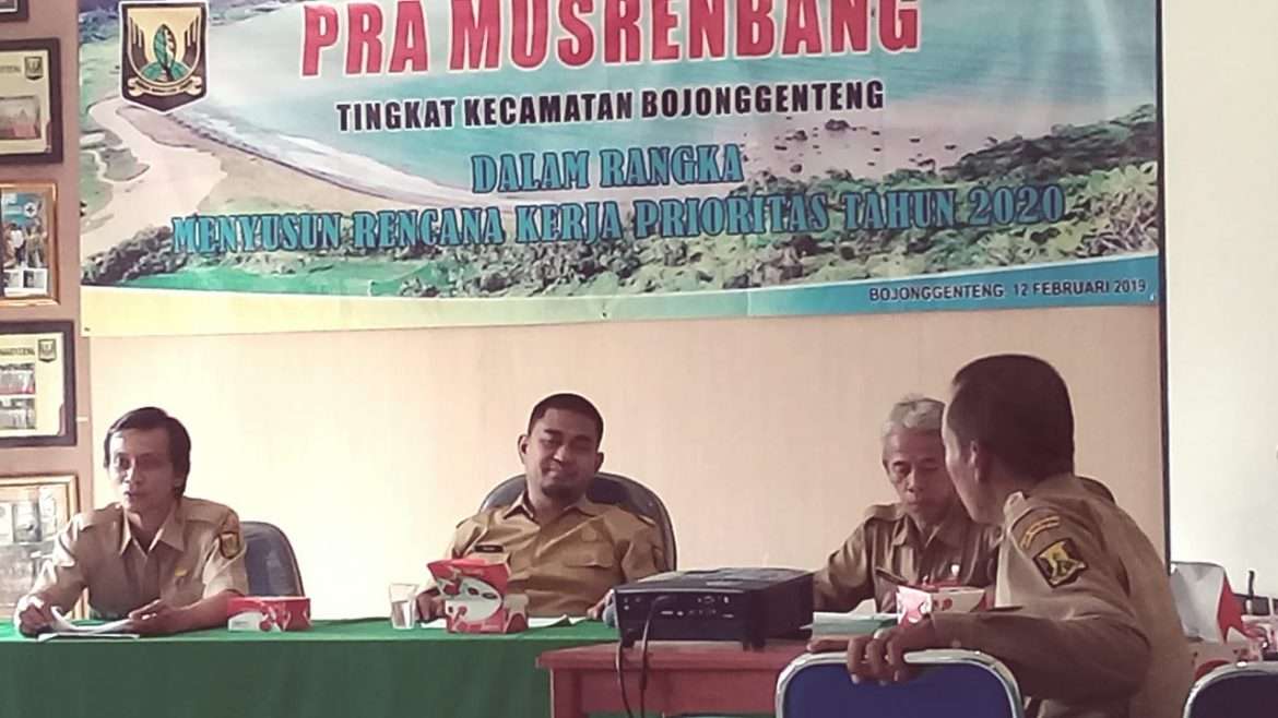 Pra Musrenbang Kecamatan Bojonggenteng Prioritaskan Infrastruktur Dan Perekonomian Masyarakat