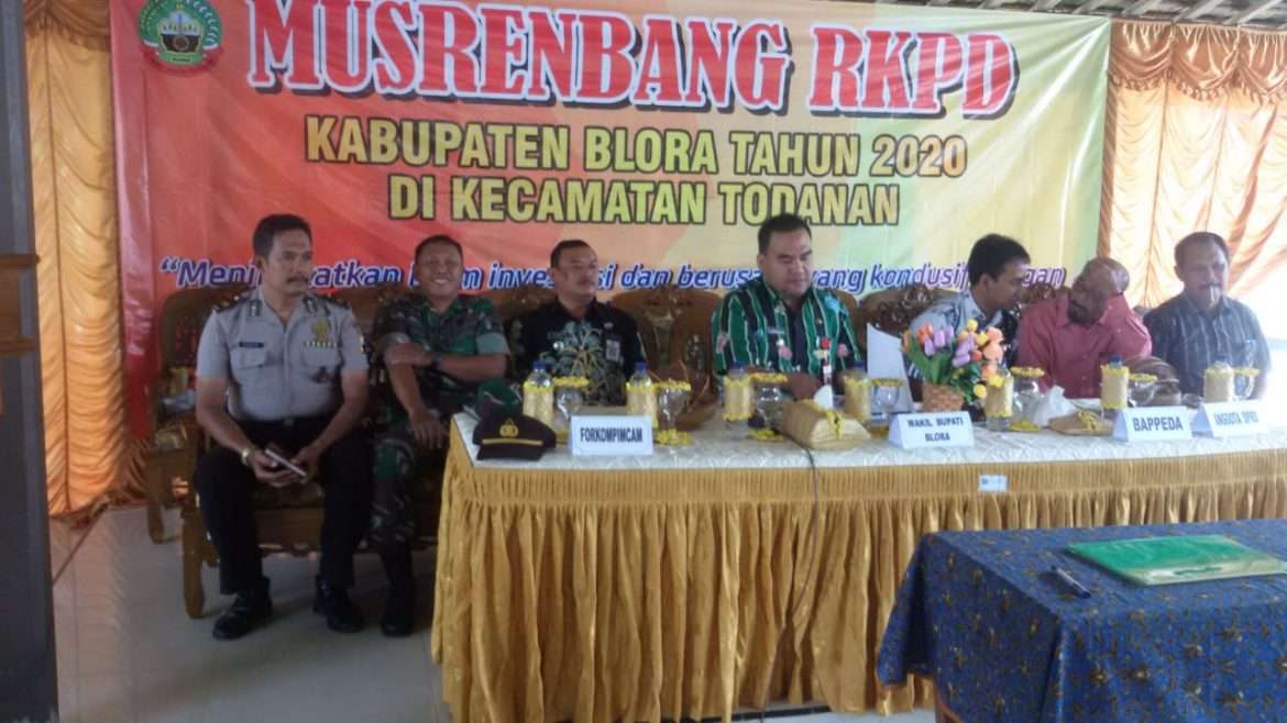 Musrenbang RKPD, Camat Kiswoyo Berpamitan