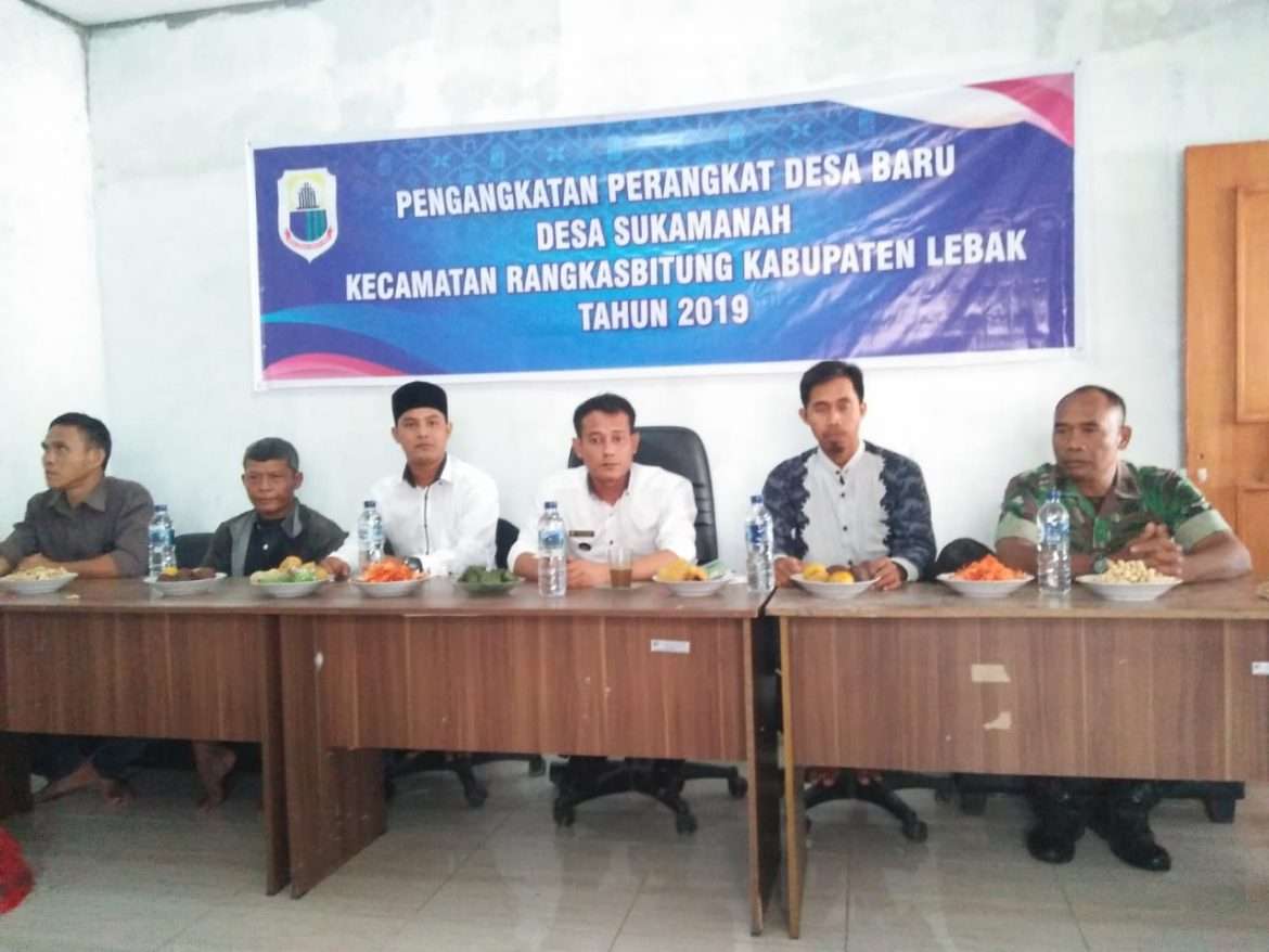 Demi Tingkatkan Mutu Pelayanan Serta Kemajuana Desa Pemdes Sukamanah Adakan Pergantian Perangkat
