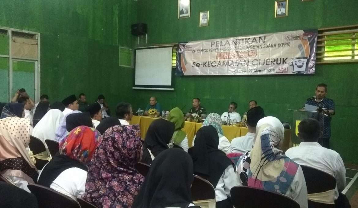 KPPS Laksanakan Pelantikan Ketua Dan Anggota PPS Se-Kecamatan Cijeruk