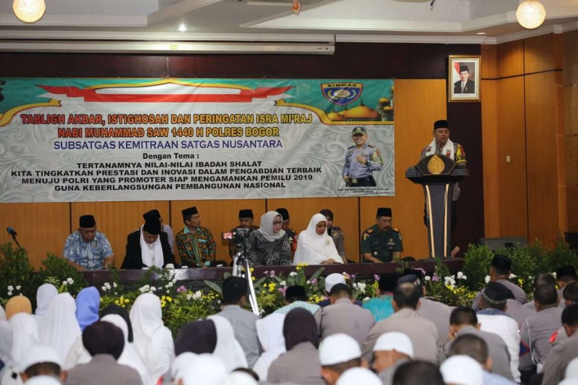 Polres Bogor Polda Jabar Laksanakan Peringatan Isra Mi’raj