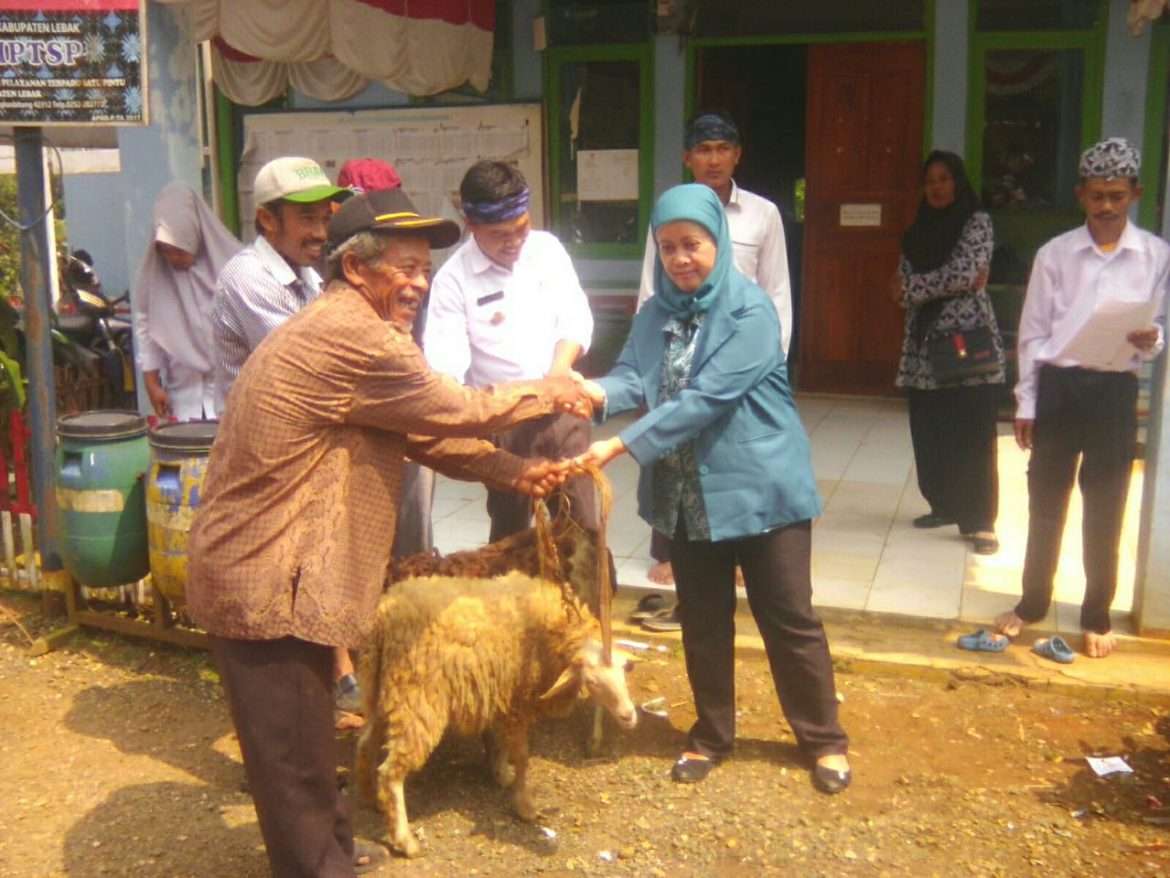 Horee ! Emak-Emak PKK Girimukti Dapat Kambing