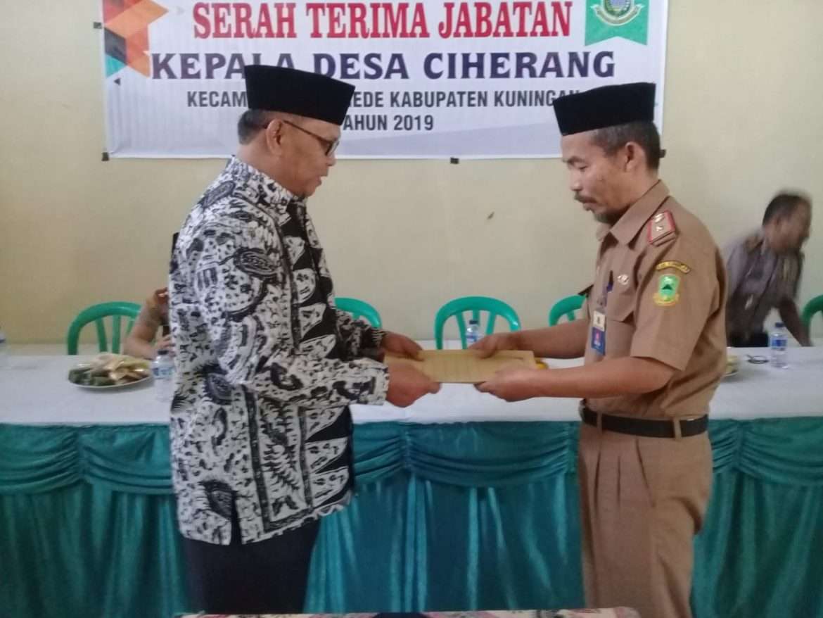 Pemdes Ciherang Resmi Miliki Pjs Kepala Desa