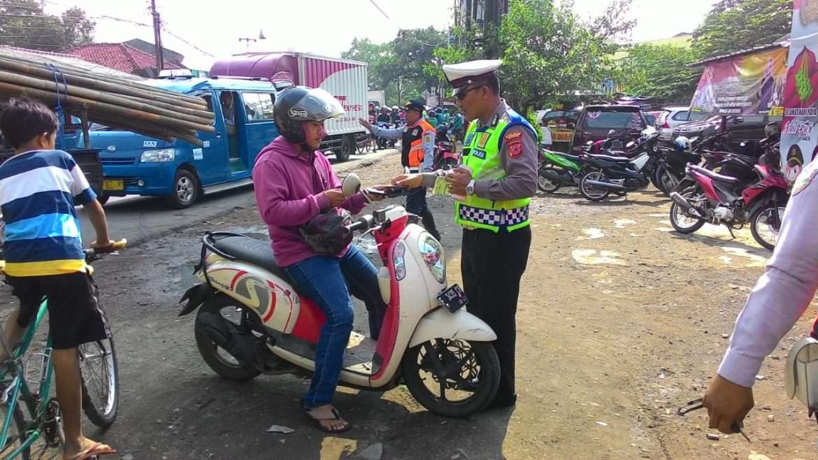 Satlantas Polsek Sukaraja Gelar Razia Rutin
