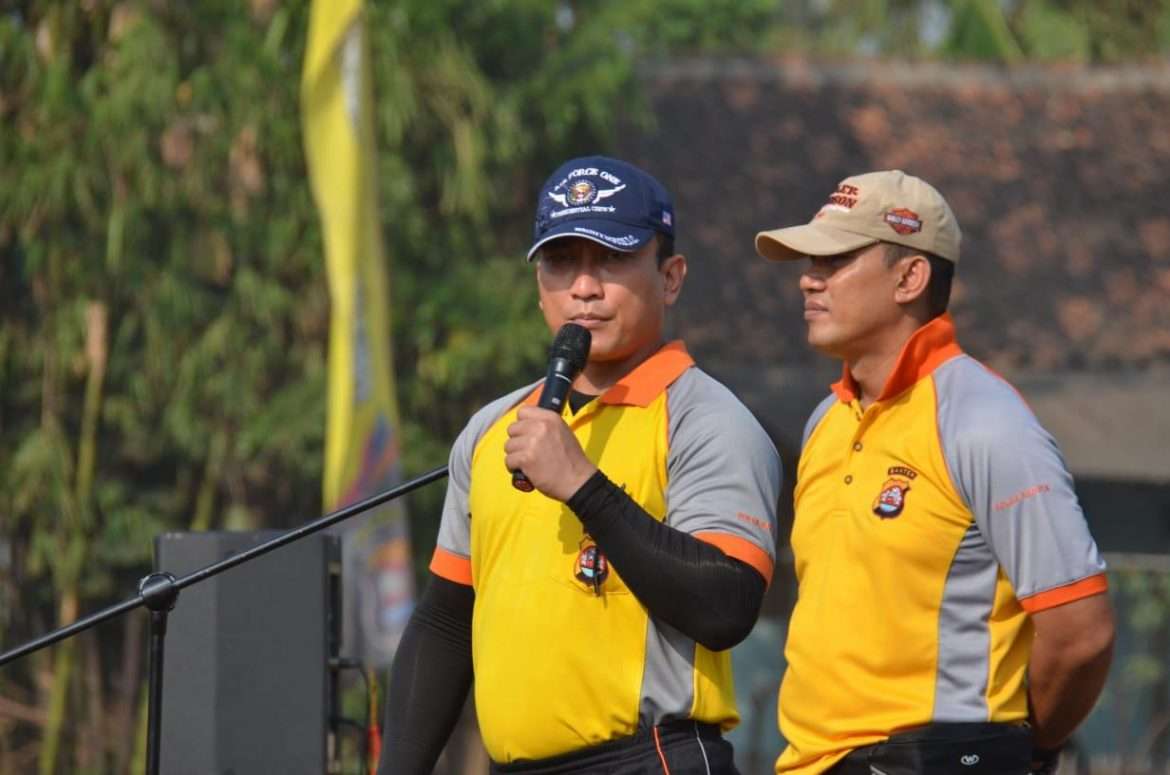 Kapolresta Tangerang Sambut Hari Bhayangkara Ke-73 Dengan Olahraga Bersama