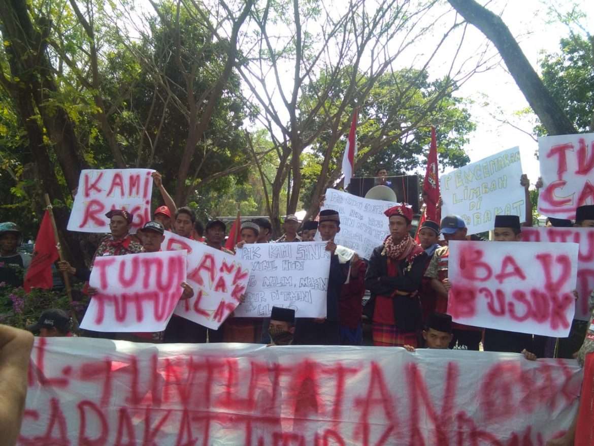 GML Lakukan Aksi Terkait AMDAL PT. CAP di Merak Belantung Kalianda Lampung Selatan