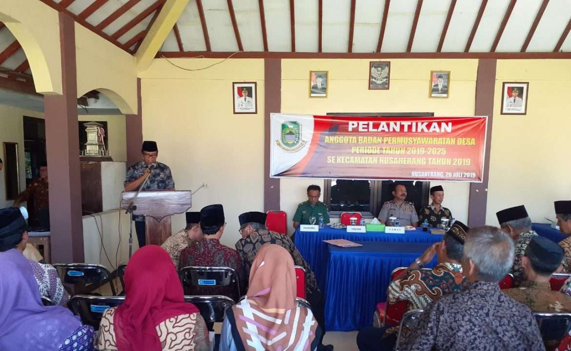 Puluhan Anggota BPD Kecamatan Nusaherang Resmi Dilantik