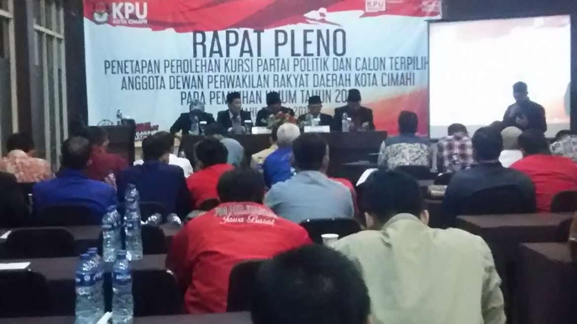 KPU Cimahi Akhirnya Pleno di Gelar Walau Terlambat